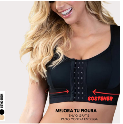 BRASIER FACILITADOR DE POSTURA CON CONTROL DE VOLUMEN DEL BUSTO Multi/Functional