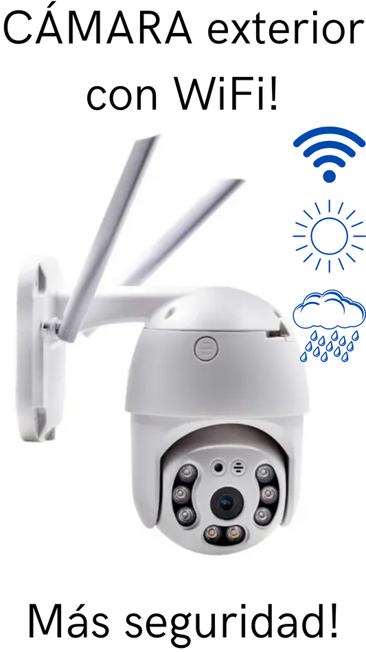 CÁMARA EXTERNA WIFI SIN CABLES